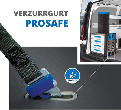 Bosch Sortimo L-BOXX Halter ProSafe VPE2 + 3m Prosafe Zurrgurt | Lbox Halterung & Klemmschlossgurt |