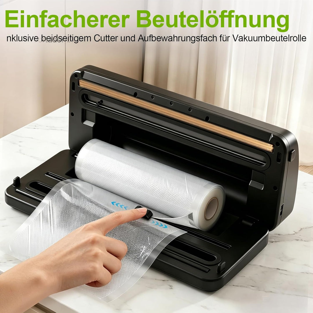 Vakuumiergerät für Lebensmittel, Automatisch Trocken- / Feucht Vakuumierer, Vacuum Sealer Machine mi