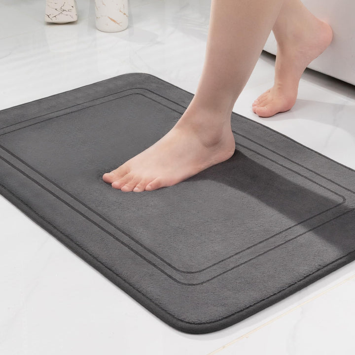 chakme Badematte rutschfest,Badezimmerteppich Weich Badteppich Saugfähige Badvorleger Duschvorleger