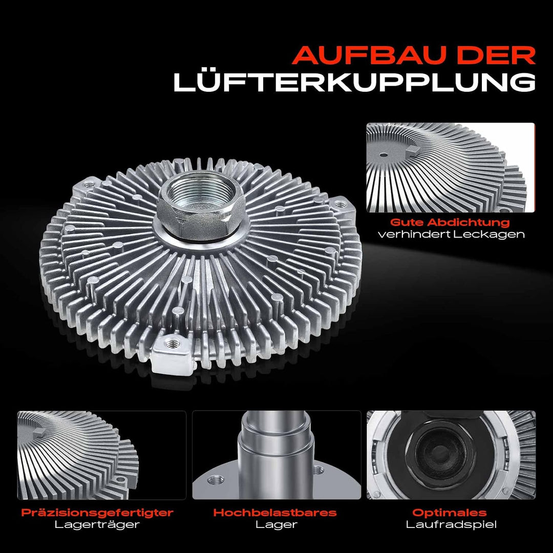 Frankberg Lüfterkupplung Kühlerlüfter Kompatibel mit Omega A 16 17 19 1.8L 2.0L Benzin 1986-1994 Ome