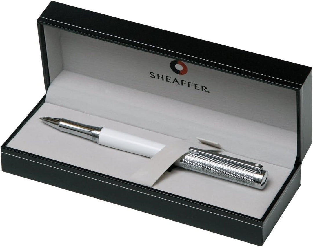 Sheaffer 9306-2 Füllhalter 100 Brushed Chrome mit Nickel Trim, 9306-2