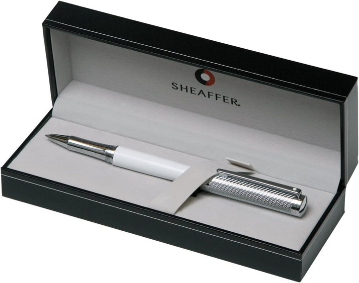 Sheaffer 9306-2 Füllhalter 100 Brushed Chrome mit Nickel Trim, 9306-2