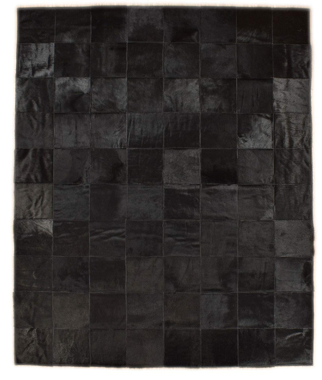 Generisch KUHFELL Teppich SCHWARZ Patchwork 160 x 200 cm Fell Teppich