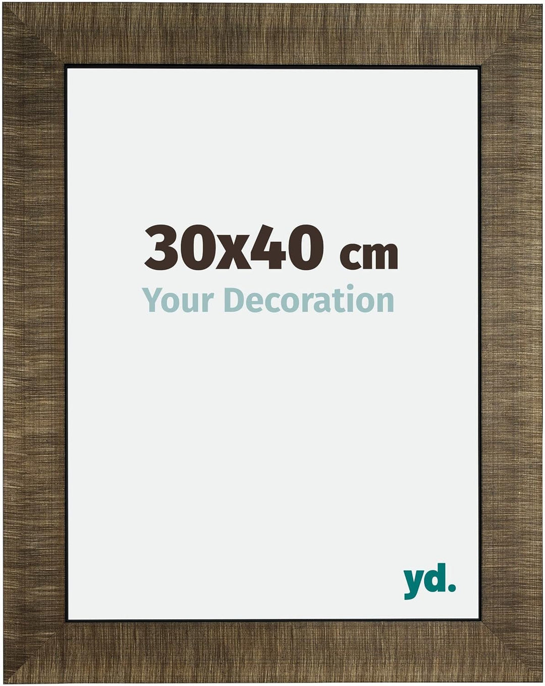 yd. Your Decoration - Bilderrahmen 30x40 cm - Bilderrahmen aus Holz mit Acrylglas - Antireflex - Aus
