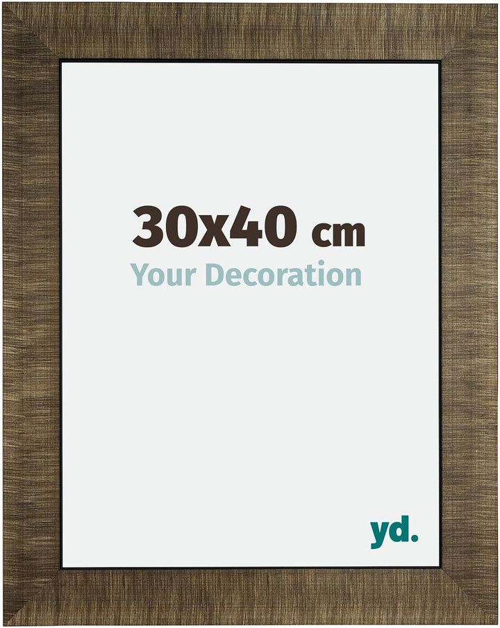 yd. Your Decoration - Bilderrahmen 30x40 cm - Bilderrahmen aus Holz mit Acrylglas - Antireflex - Aus