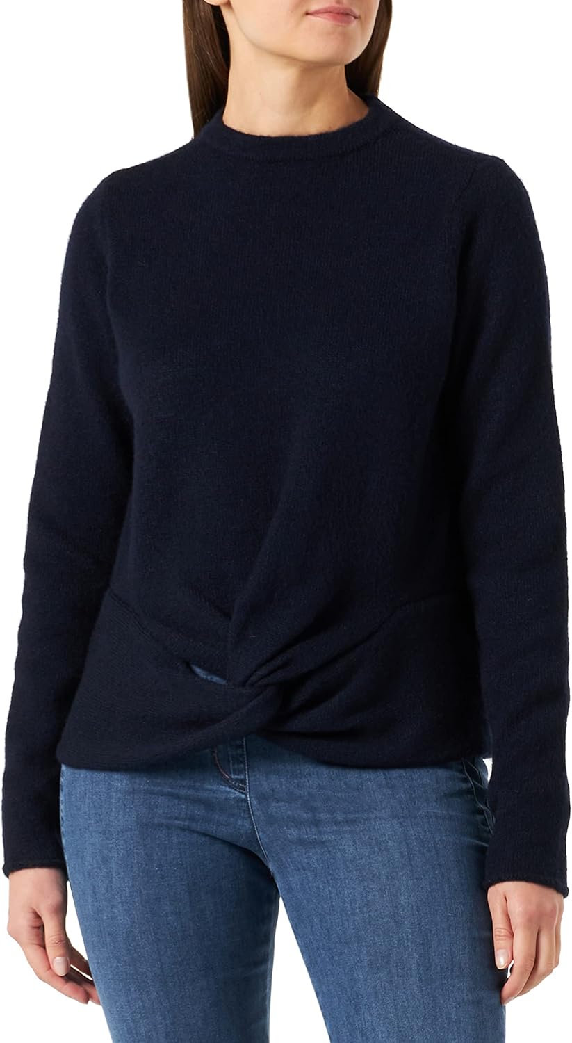 MUSTANG Damen Carla C Knot Pullover XL Night Sky 4129, XL Night Sky 4129