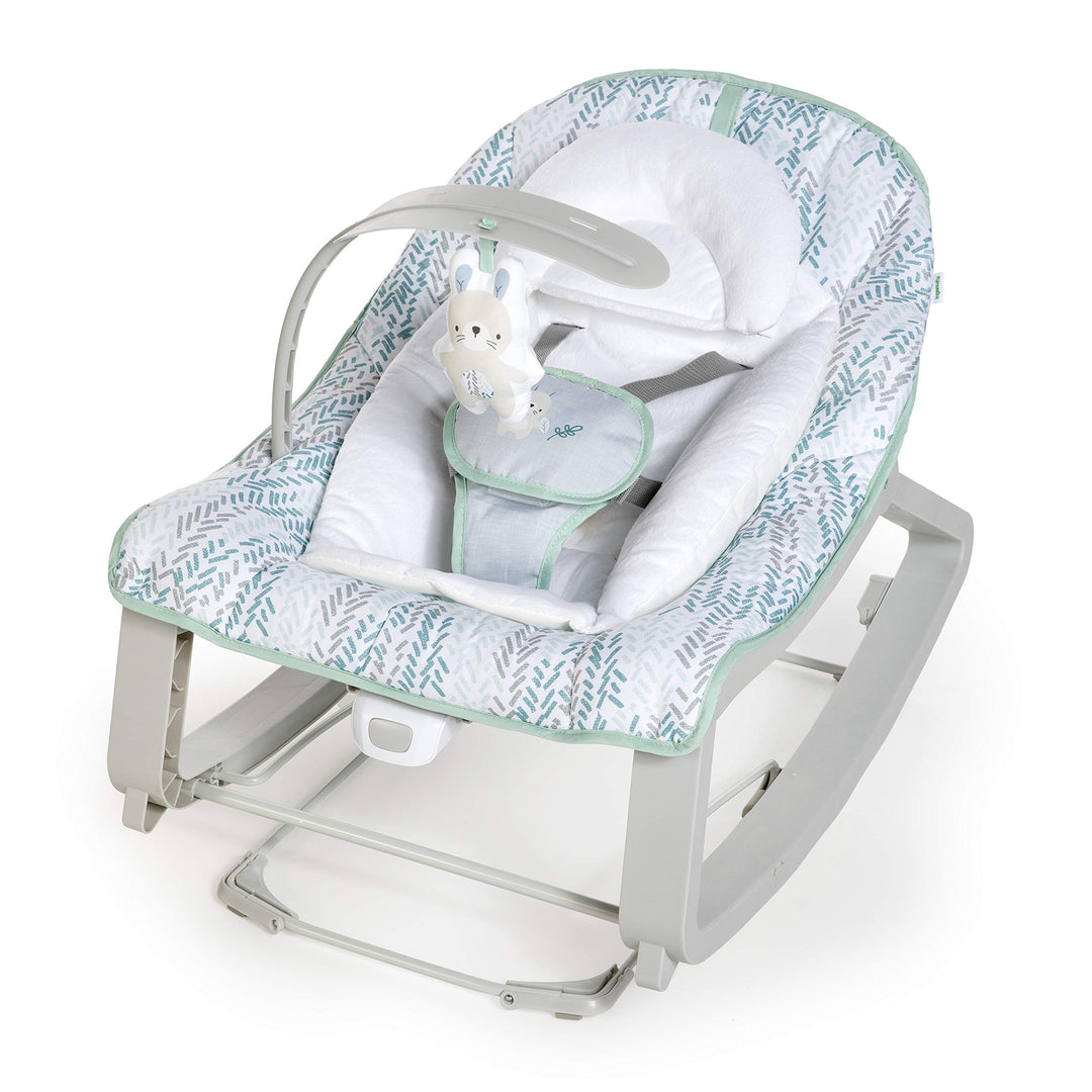 Ingenuity, Keep Cozy 3 in 1 Grow with me Wippe Weaver mit Vibrationen, 2 Liegepositionen und 3 Wippf