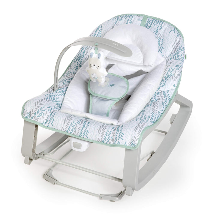 Ingenuity, Keep Cozy 3 in 1 Grow with me Wippe Weaver mit Vibrationen, 2 Liegepositionen und 3 Wippf