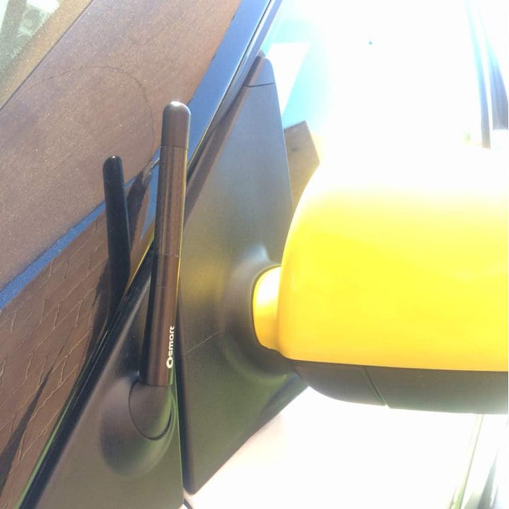 SHIFENG Radioantennenabdeckung für Smart Fortwo Forfour 451 453, 12 cm, Kohlefaser-Dekor