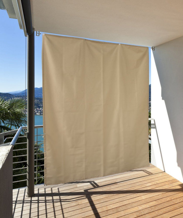 CV Vertikaler Sonnenschutz Windschutz Sichtschutz Balkon Terrasse Creme 230 x 140