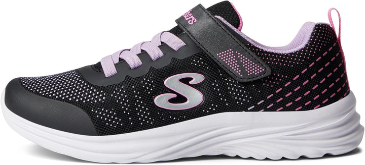 Skechers Dreamy Dancer Radiant Rogue Sneaker 28 EU Black Lavender Mesh Multi Trim, 28 EU Black Laven