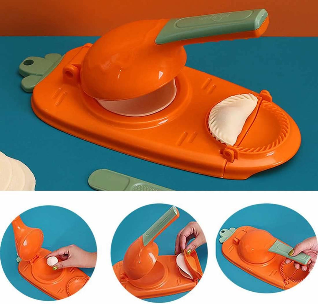 2-in-1 Dumpling Maker, Manual Dough Press, Dumpling Skin Shape, Dumpling Maker, Automatic Dumpling M
