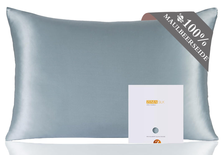 ZIMASILK Kissenbezug aus 100% Seide für Haare und Haut. Doppelseitige 19 Momme Reine Maulbeerseide K