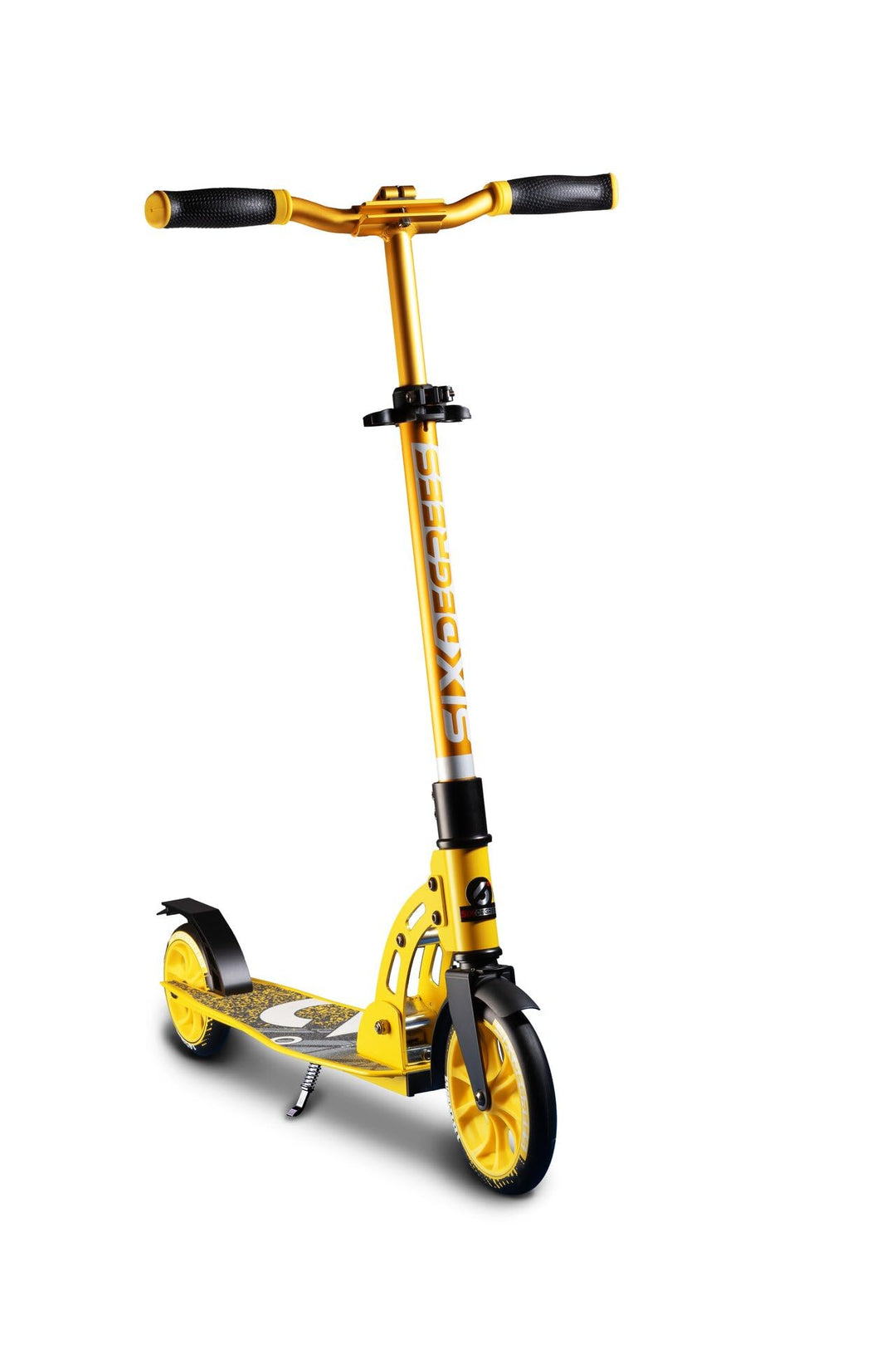 SIX DEGREES Aluminium Scooter Junior mit Klappmechanismus u. Ständer, 180/145 mm, höhenverstellbar,
