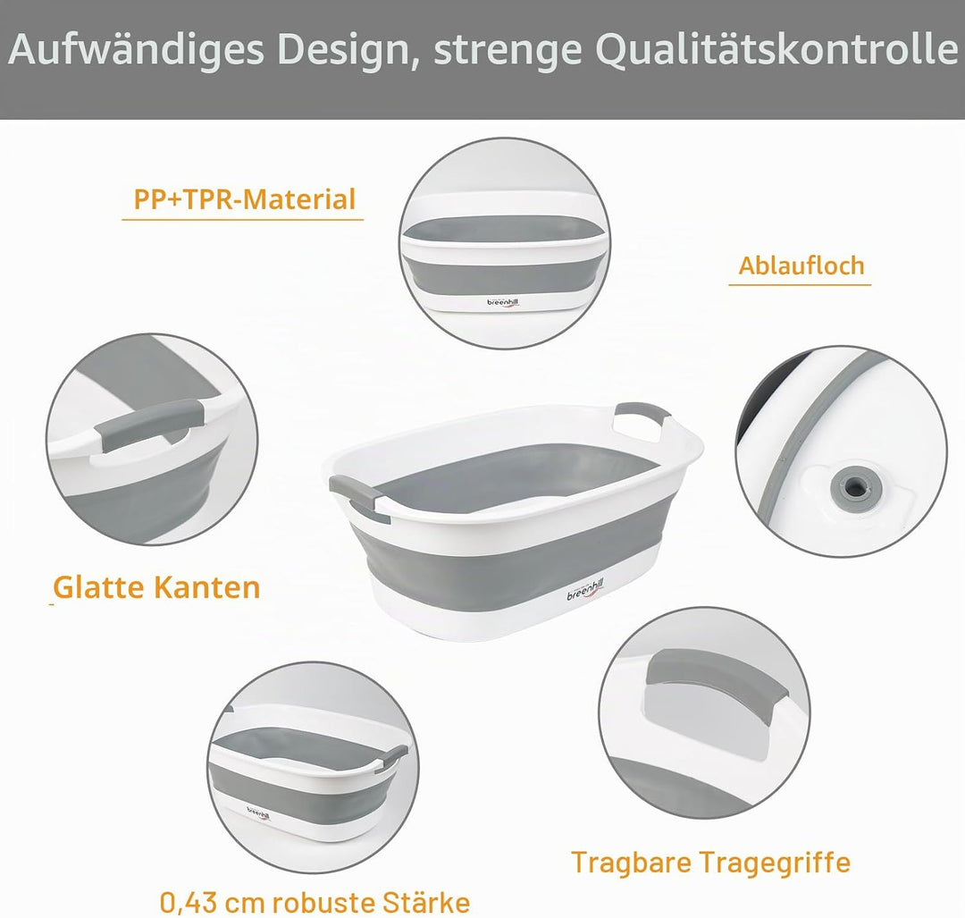 Faltbare Haustierbadewanne mit Wasserablaufstopfen, kleine Haustiere, tragbare Badewanne für Welpen,