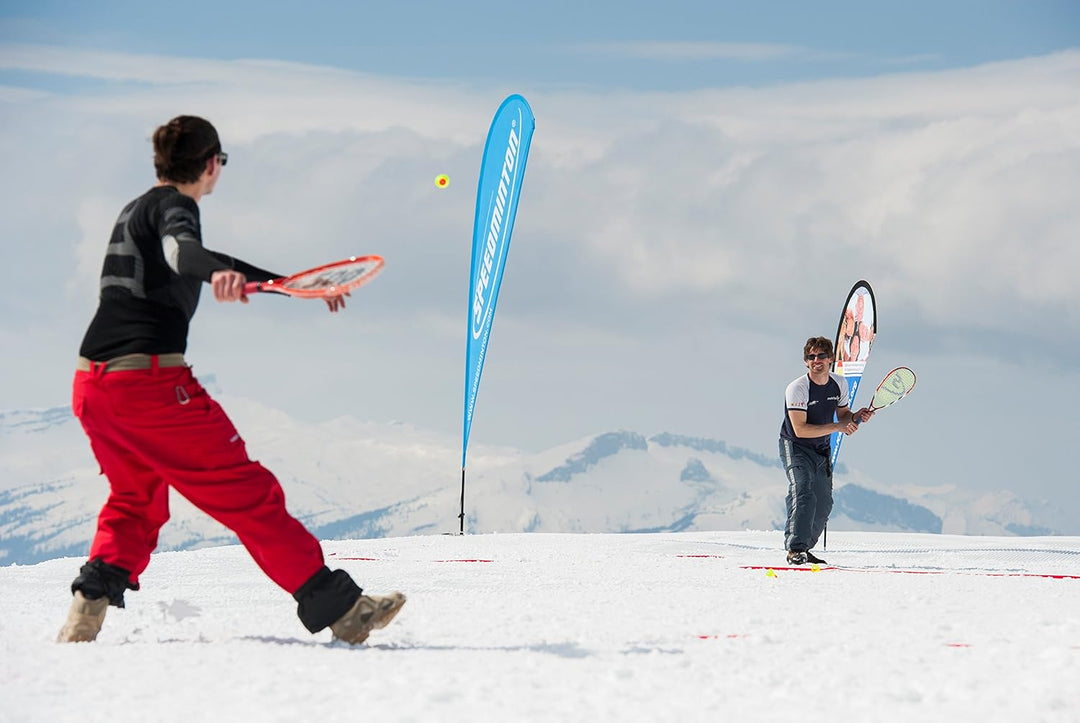 Speedminton® S700 Set – Original Speed Badminton/Crossminton Allround Set inkl. 5 Speeder®, Spielfel