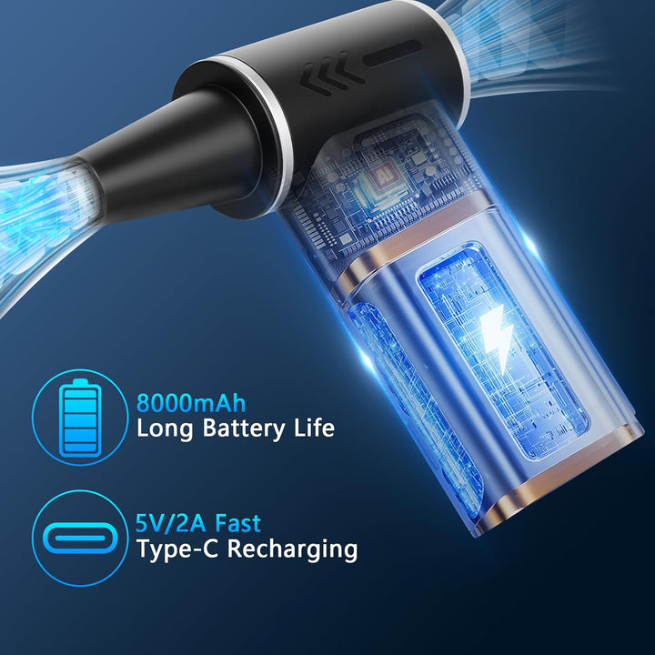 Druckluftspray Alternative 2-in-1 Elektrischer Air Duster & Staubsauger mit 180000 U/min, 8000 mAh A