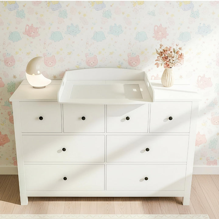 Heldenzimmer Wickelaufsatz Hemnes Kommode & Malm - 108/160cm & Ohne Lücke | Wickelaufsatz Malm Kommo
