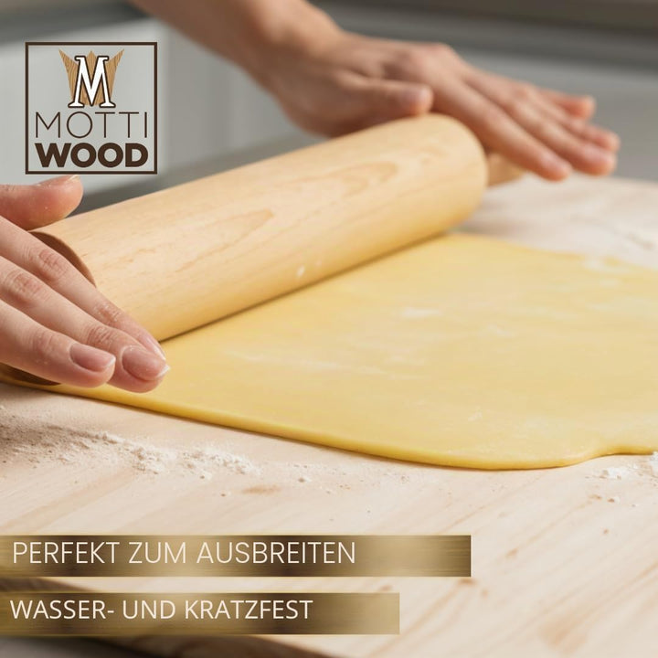 Pasta-Brett, 100% natürliches Fichtenholz, 70 x 40 x 1,8 cm, mit Stufe, hergestellt in Italien