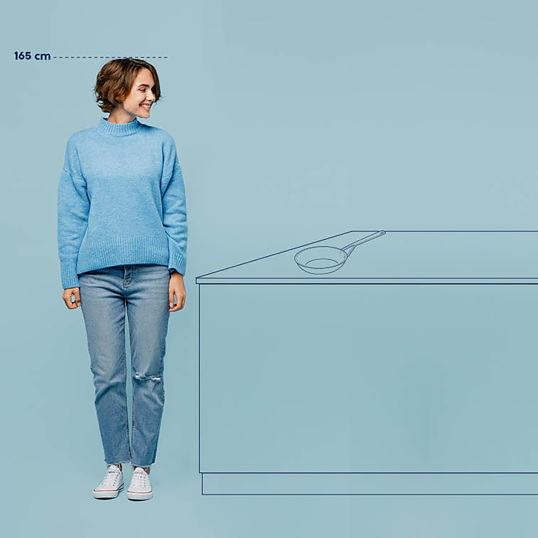 kela 12600 Bratpfanne aus Eisen, Voreingebrannte Eisenpfanne, Induktionsgeeignet, Ø 20 cm, Schwarz,