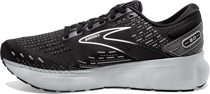 Brooks Herren Glycerin 20 Sneaker 42 EU Black White Alloy, 42 EU Black White Alloy