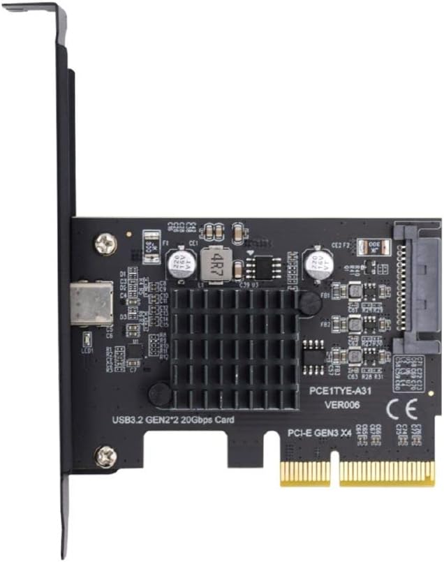 xiwai 20 Gbit/s USB 3.2 Gen2 Typ-C USB-C auf PCI-E 4X Express Kartenadapter für Desktop-Motherboard