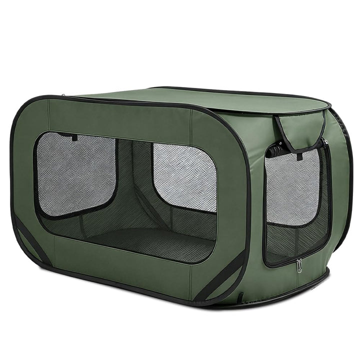 Hundebox Faltbar, 92 x 52 x 52 cm Tragbar Transportbox Hund für Katzen and Hunde Oxford Stoff Hundet