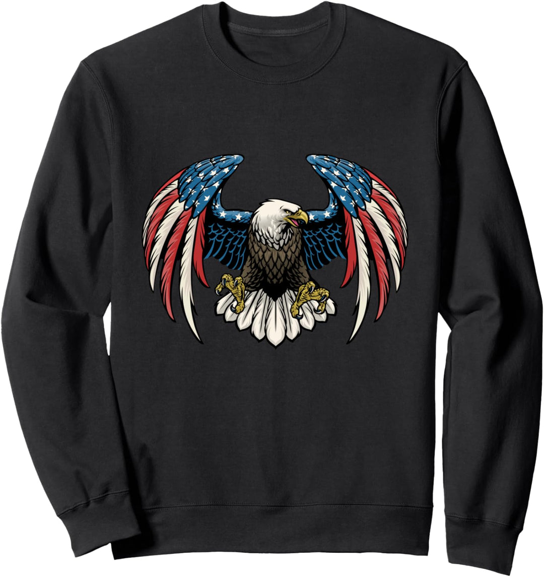Fischadler Adler t shirt Seeadler USA Flagge Hoodie Geschenk Sweatshirt