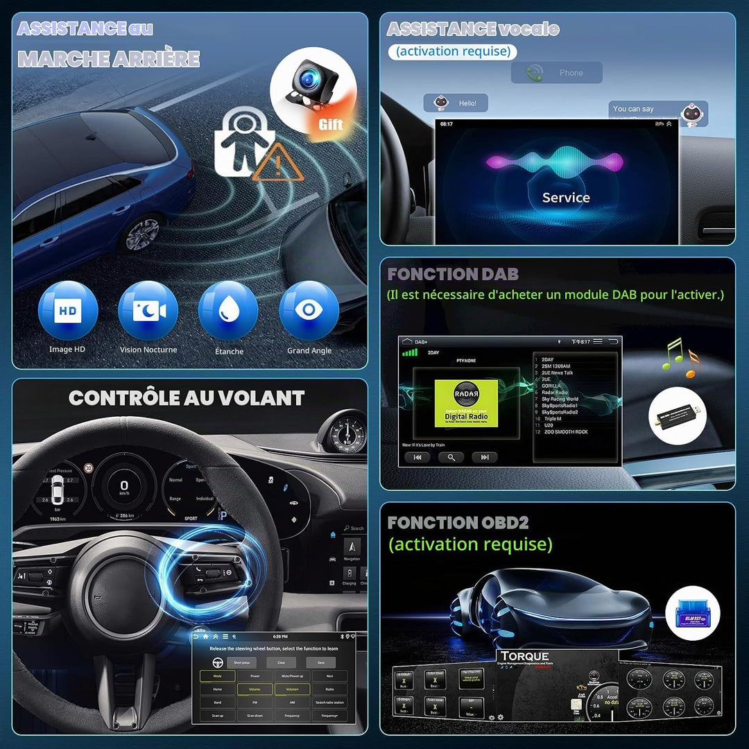 CAMECHO 4G+128G Android 15 Autoradio für Kia Sportage 3 III SL 2010-2016 mit Navi Carplay Android Au