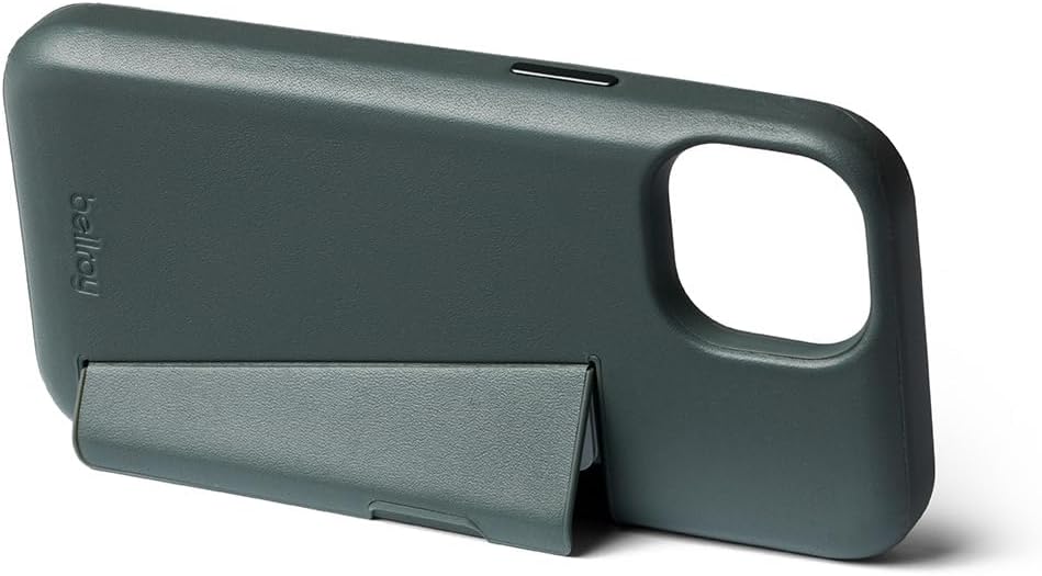 Bellroy Phone Case – 3 Card für iPhone 15 Plus (Leder-iPhone-Hülle, Handy-Geldbörse) - Everglade, Ev