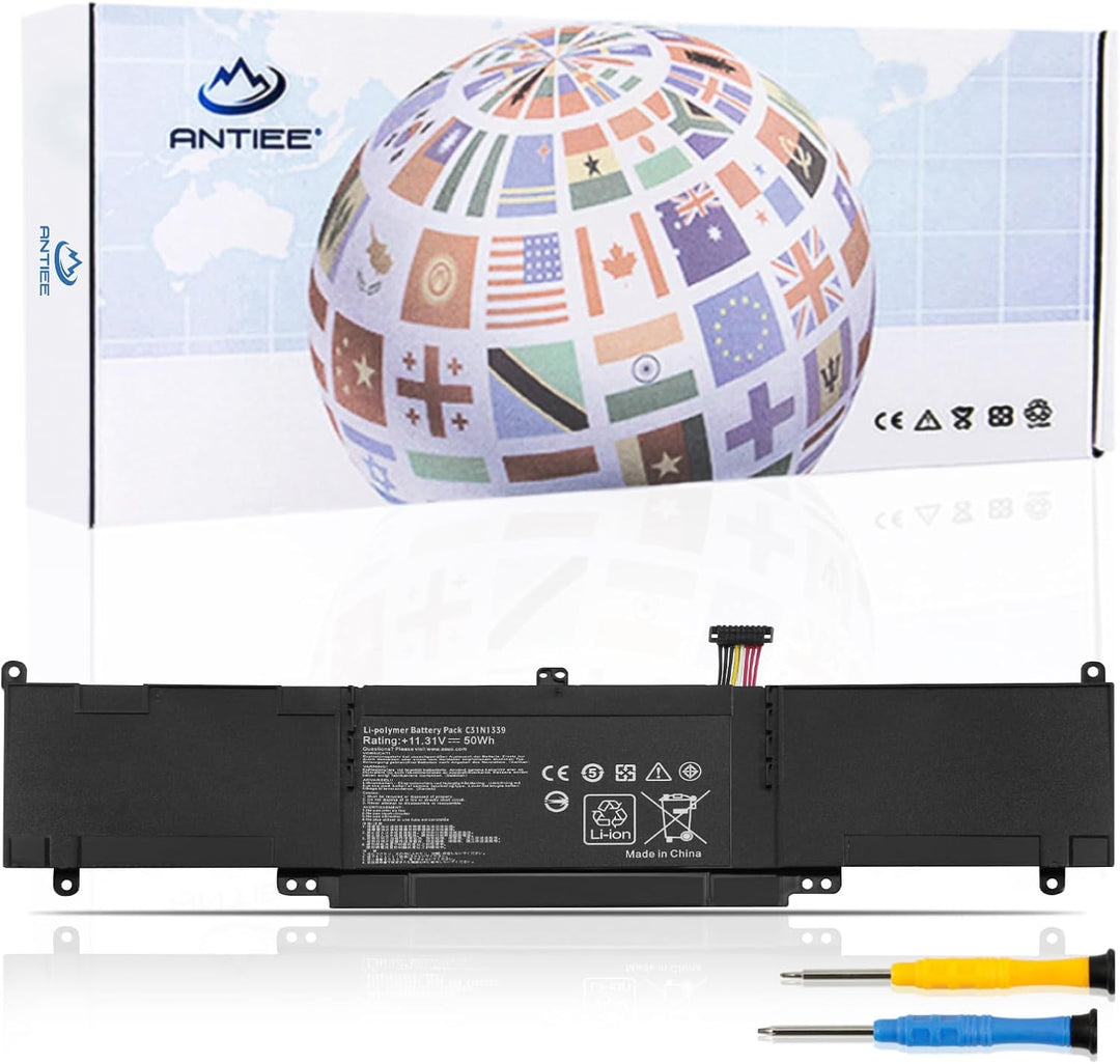 ANTIEE Laptop Akku für 50Wh Asus C31N1339 ZenBook UX303 UX303L UX303L UX303LN TP300L UX303LB UX303LN
