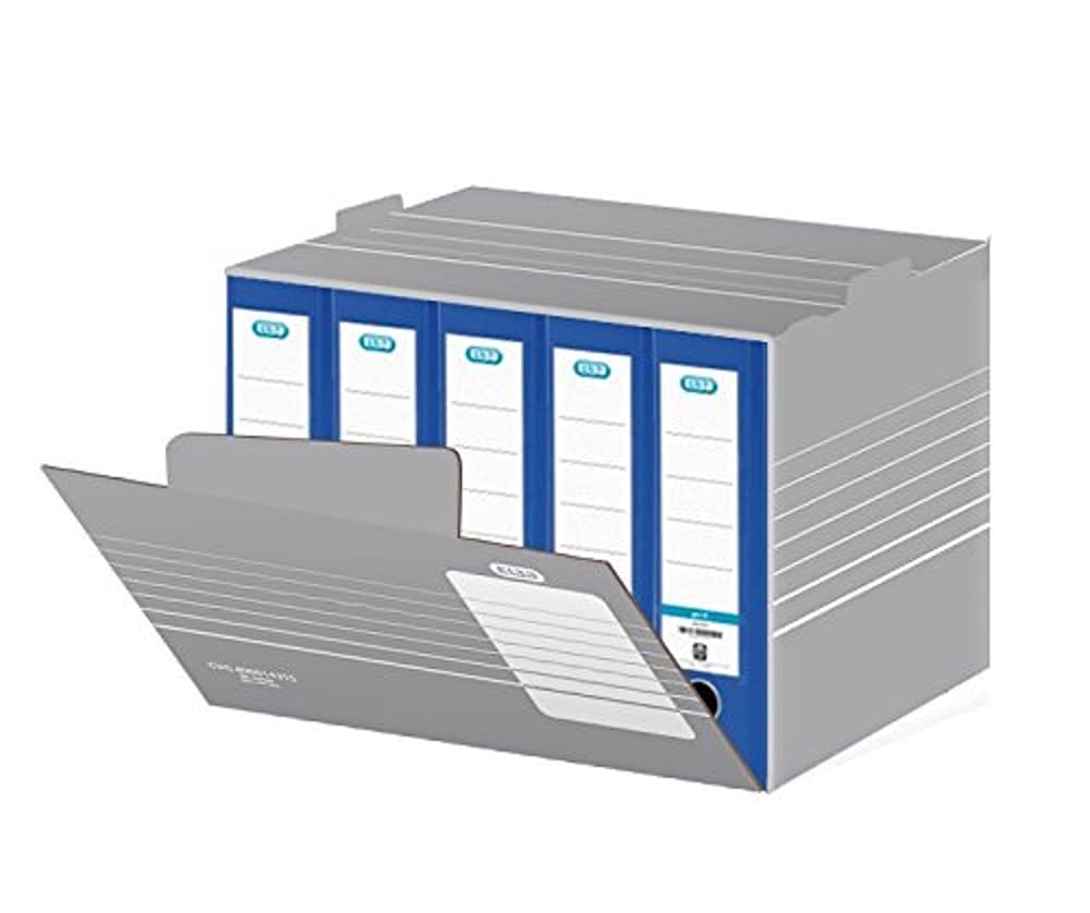 ELBA Systemcontainer Tric, 10 Stück, grau Systemcontainer für Ordner, Für Ordner