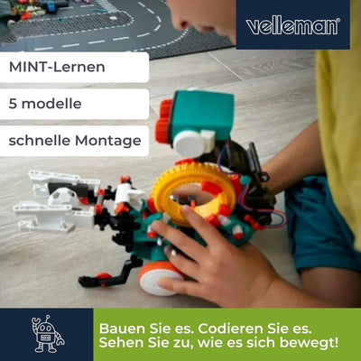 Velleman 5-In-1 Mechanical Coding Robot
