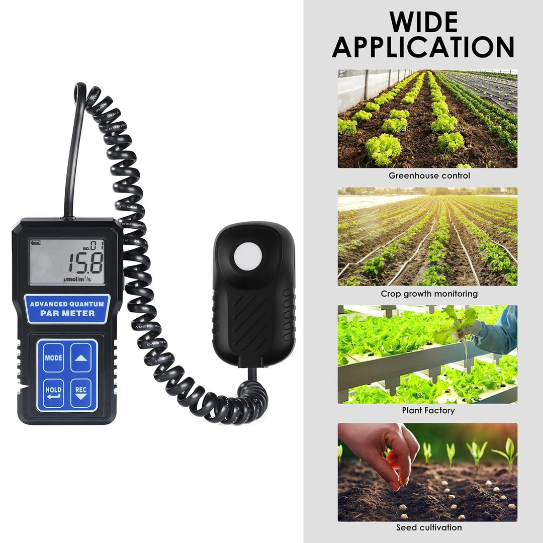 Fortschrittlich Quantum Sensor PAR Meter Foto Synthetisch Aktiv Strahlung PPFD Prüfer Drinnen Und Dr