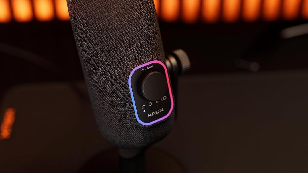 KRUX Empy, USB-Mikrofon, Kondensatormikrofon mit 4 Richtcharakteristiken (Niere, Kugel, Acht, Stereo