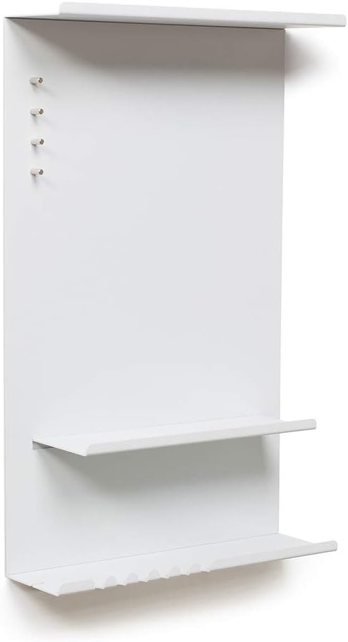 byde Wandorganizer Hele aus Stahlstruktur. 30 x 9 x 49 cm 3-in-1 Wandregal mit Magnettafel und Magne