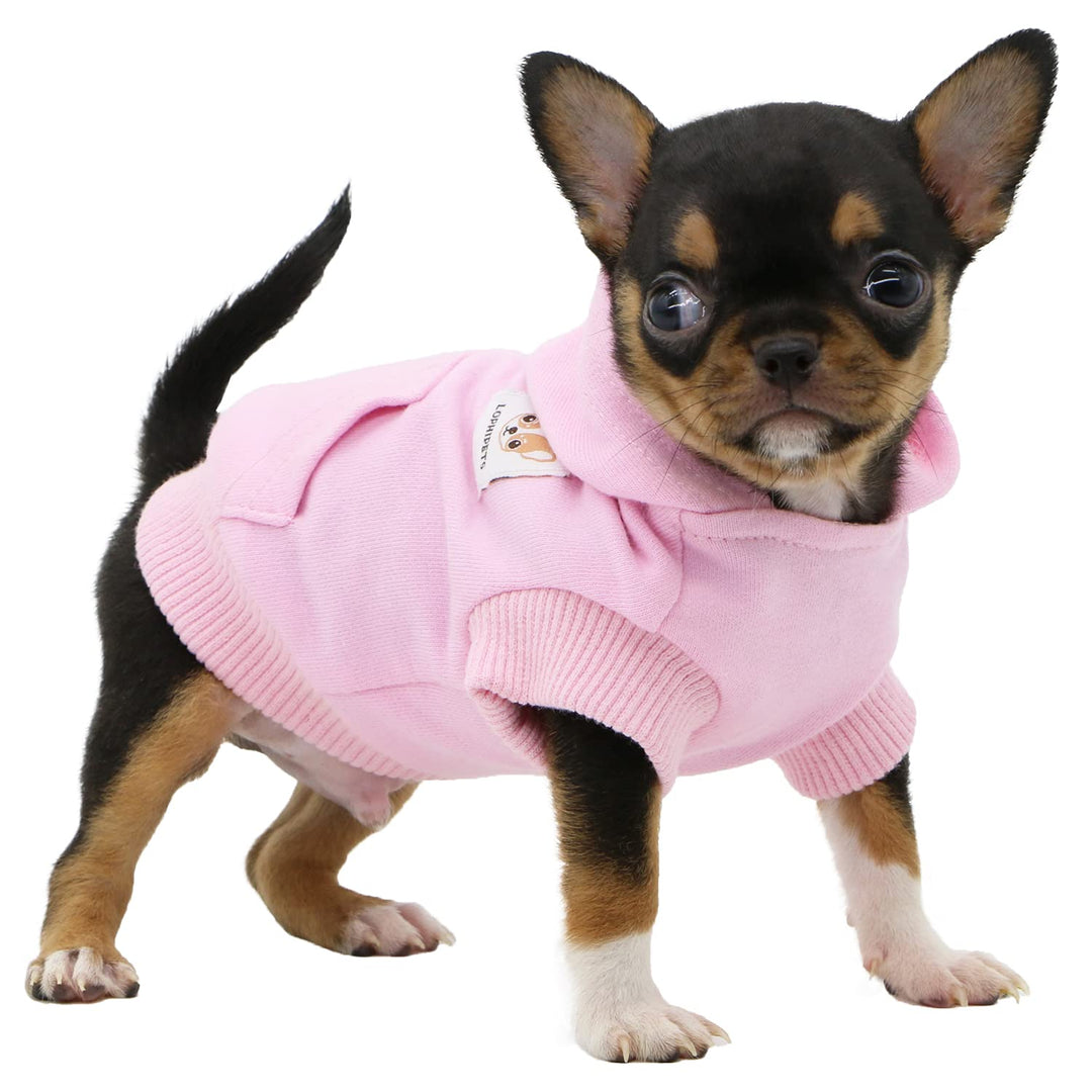 LOPHIPETS Hunde-Kapuzenpullover aus Baumwolle, für kleine Hunde, Chihuahua, Welpen, für kaltes Wette