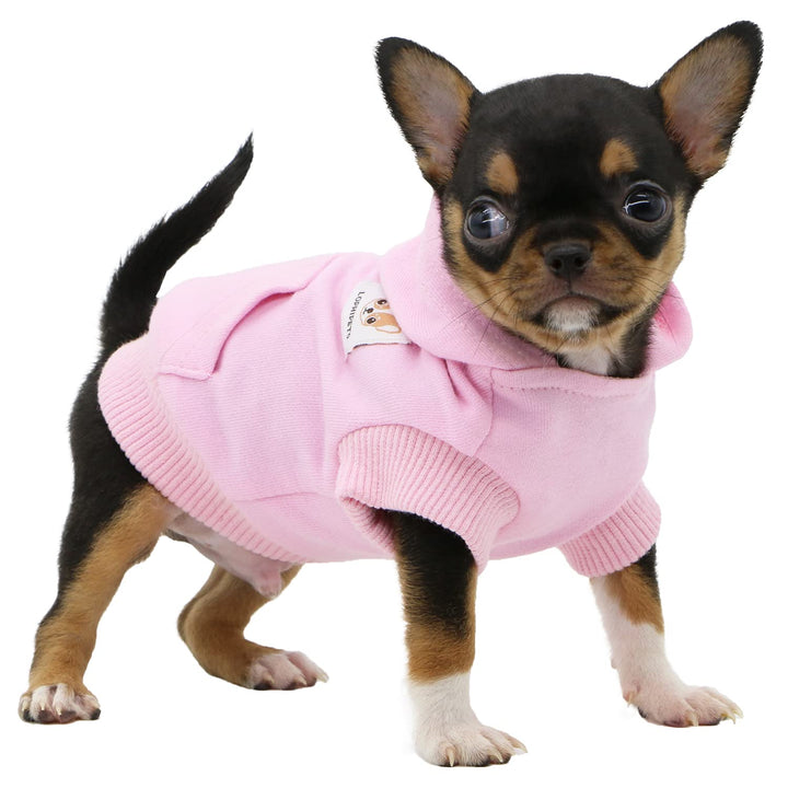 LOPHIPETS Hunde-Kapuzenpullover aus Baumwolle, für kleine Hunde, Chihuahua, Welpen, für kaltes Wette