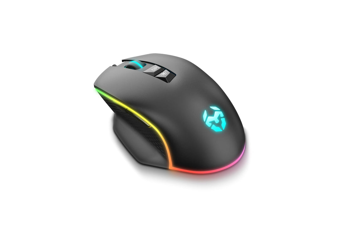 KROM KEOS - Gaming-Maus mit hochpräzisem optischen Sensor, 6400 dpi, RGB-Regenbogen, 7 programmierba