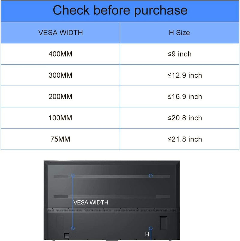 Suptek TV Ständer, TV Standfuss für LCD LED 22-65 Zoll Flach & Curved Fernseher bis zu 50KG, Fernseh