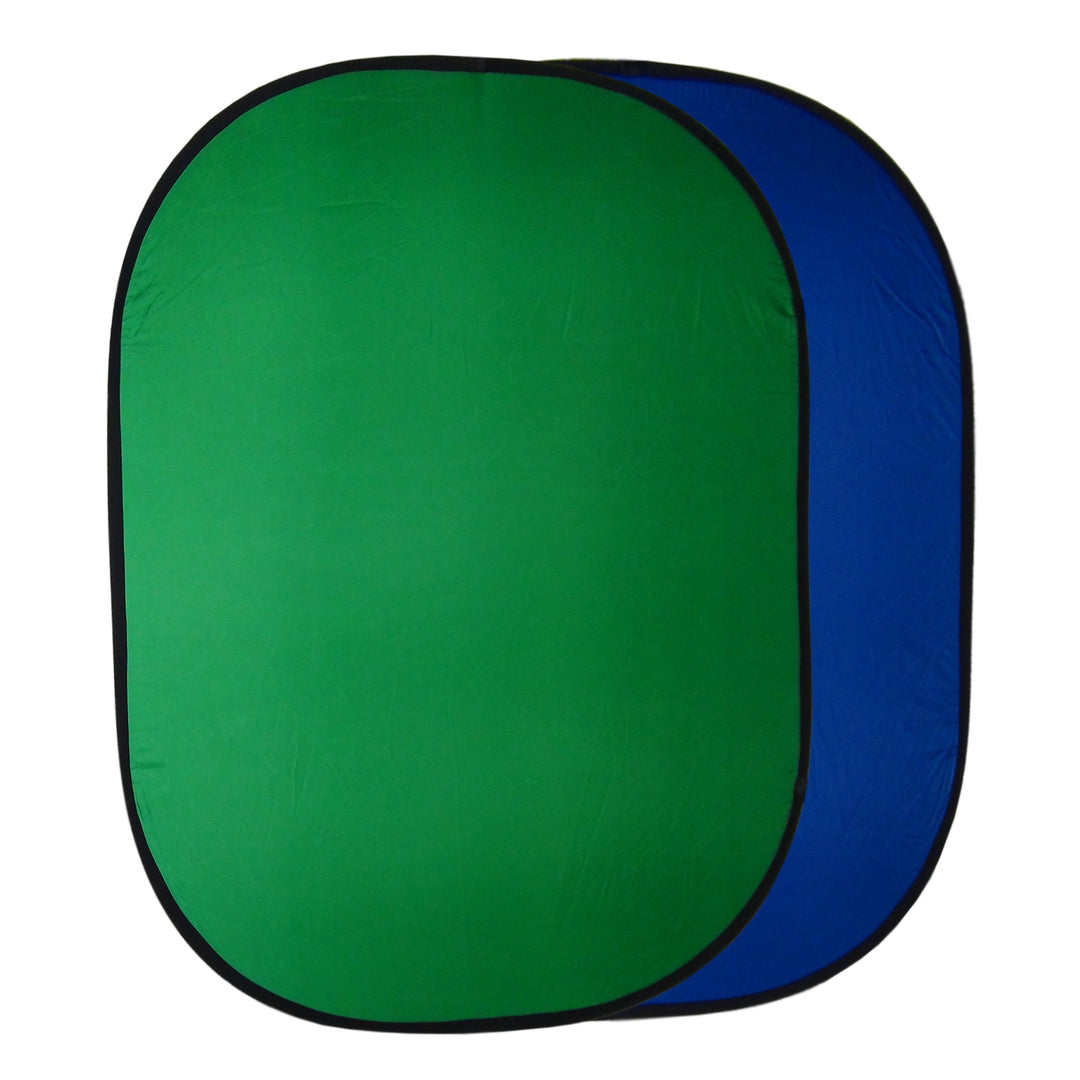 DynaSun Hintergrund Faltreflektor 2in1 Reflektor faltbar RE2010BG 150x200cm XXL Blau-Grün +Tasche Bl