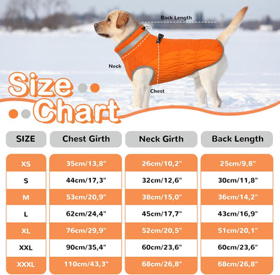 Hjumarayan Hundemantel für Kleine Mittelgrosse Grosse Hunde, Hundejacke Warme Hundeweste Wintermante