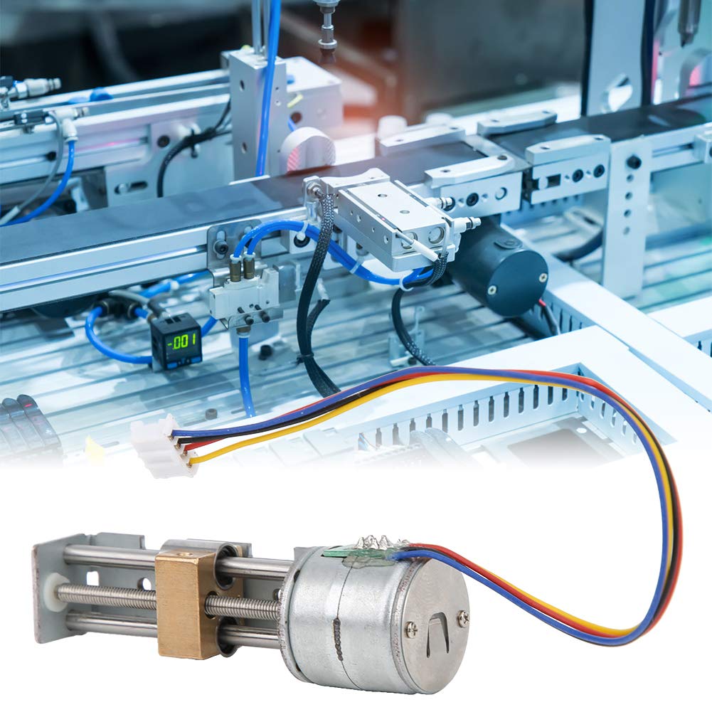 Mini Linear Bühnenantrieb, 2 Phasen 4 Draht Linear Schrittmotor, Schrittmotor mit Planetengetriebe R