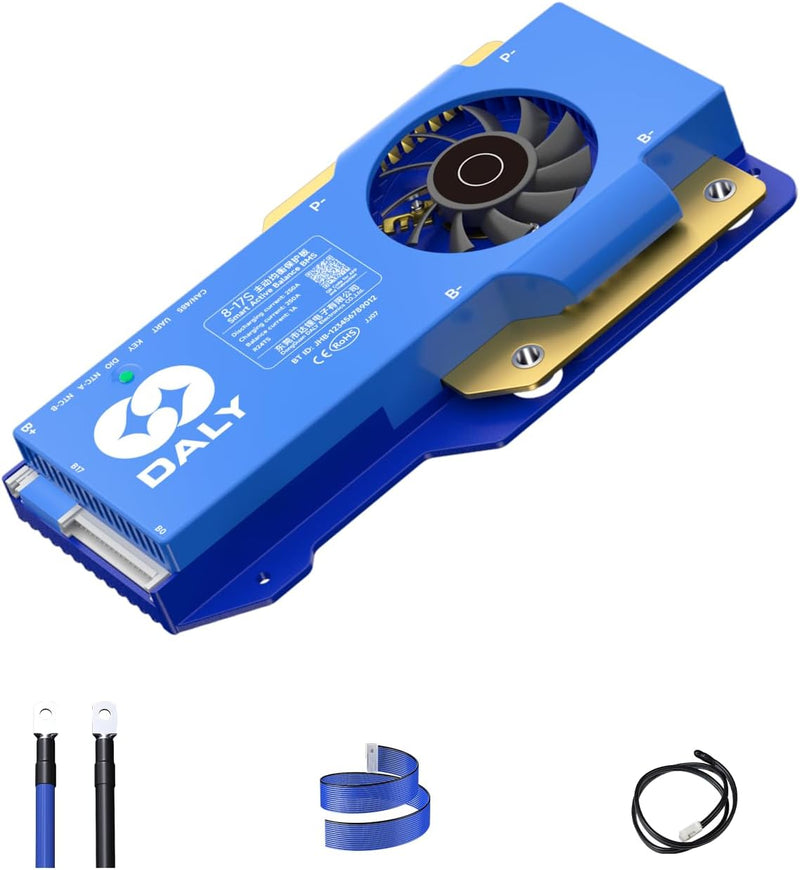DALY Smart Active Balance BMS 250A 24V-60V 8S-17S Integriertes Bluetooth mit RS485 CAN PCB Batteries