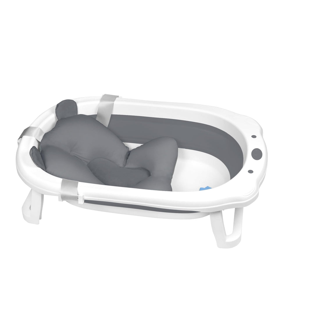 HENGMEI Baby Badewanne Faltbare Babybadewanne mit Sitzkissen Tragbares Badewannensitz Bathtub Für Ba