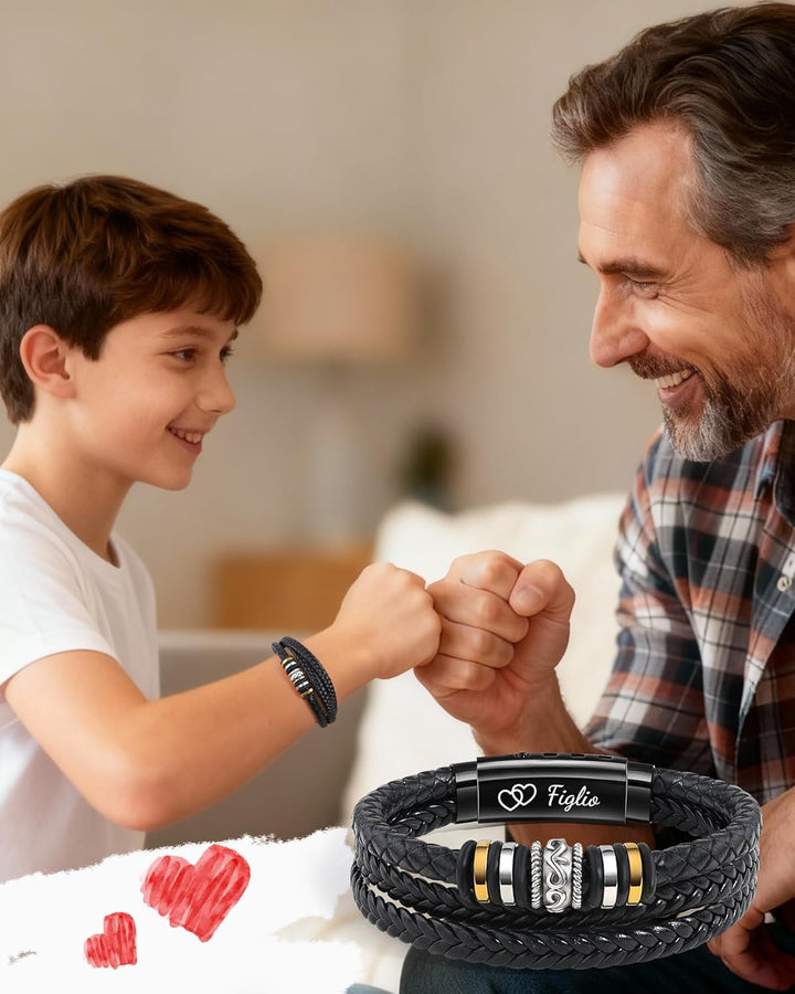 CheersLife An Meinen Sohn Armband Sohn Geschenk von Mama Papa Geburtstagsgeschenk 18. Geburtstag Jun