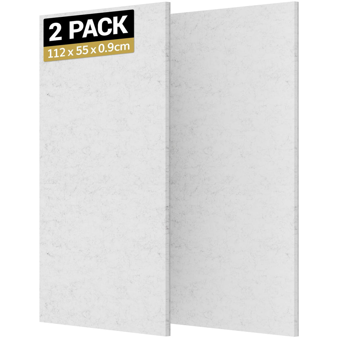 TONOR Gross Akustikpaneele Selbstklebend, 2 Pack 112x55 cm Schallschutzplatten Akustikplatten für Wa
