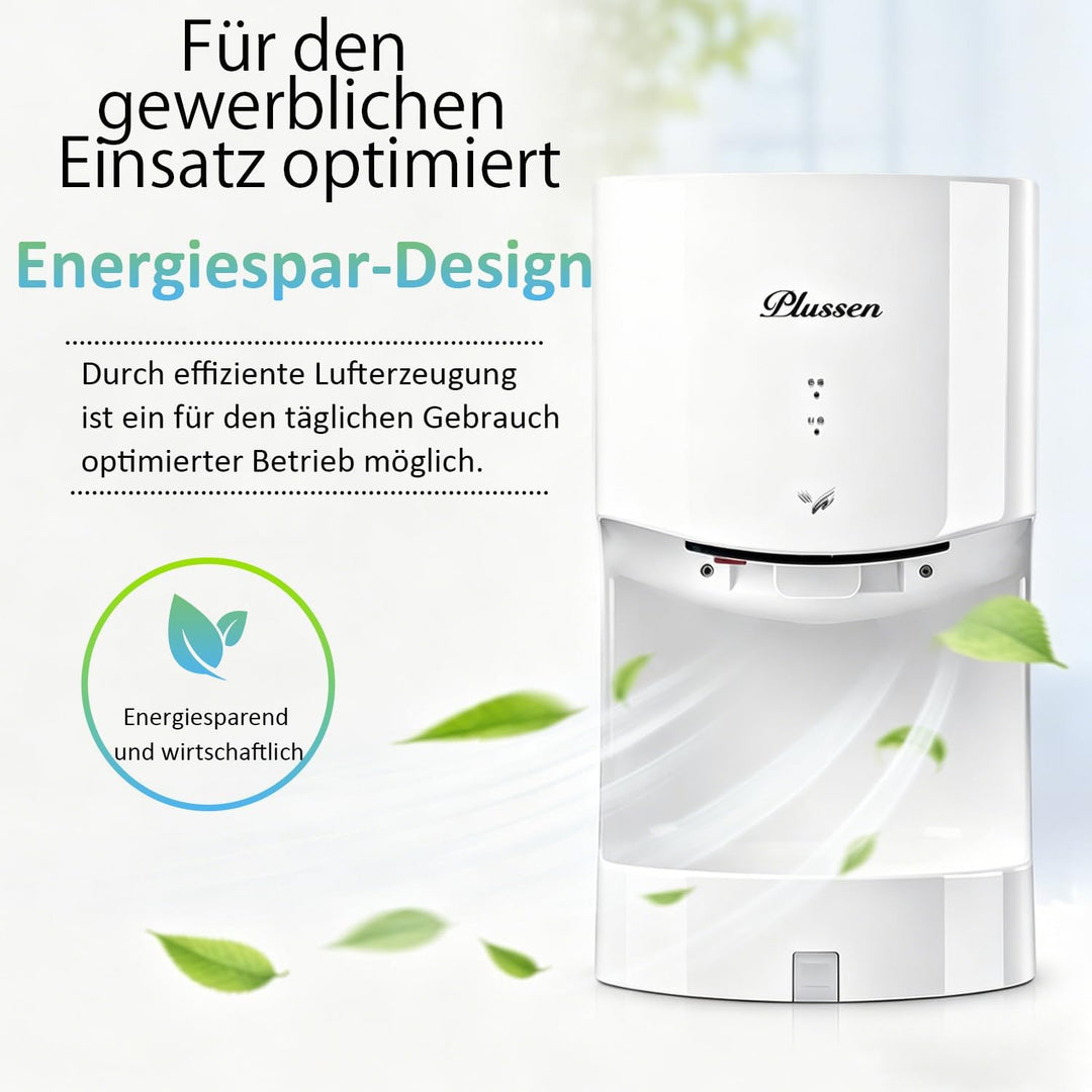 kurflo Automatischer Händetrockner Wandmontage | 100m/s Hochgeschwindigkeit | 10s Schnelltrocknung |
