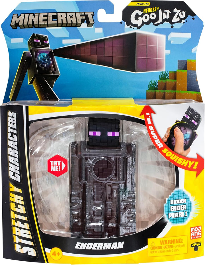 Heroes of Goo Jit Zu – Dehnbare Minecraft-Figuren, Enderman mit Enderperle zum Sammeln, einzigartige
