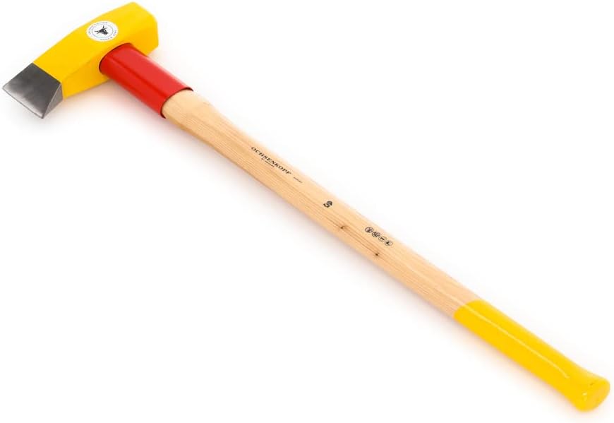 Ochsenkopf Spalthammer, Schlanke Form mit Rotband-Plus Stielbefestigung, Langlebiger Stiel aus Hicko